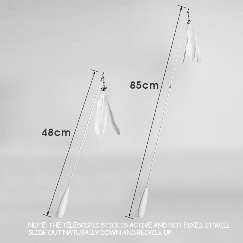 Telescopic Fishing Rod For Cats Self-hi Bell Toy Removable Pen Pet Toy