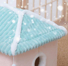 Cozy Retreat Cat House - The Ultimate Enclosed Cat Villa-3